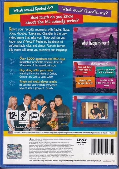 Friends The One with All the Trivia - PS2 - Engelsk udgave (B Grade) (Genbrug)